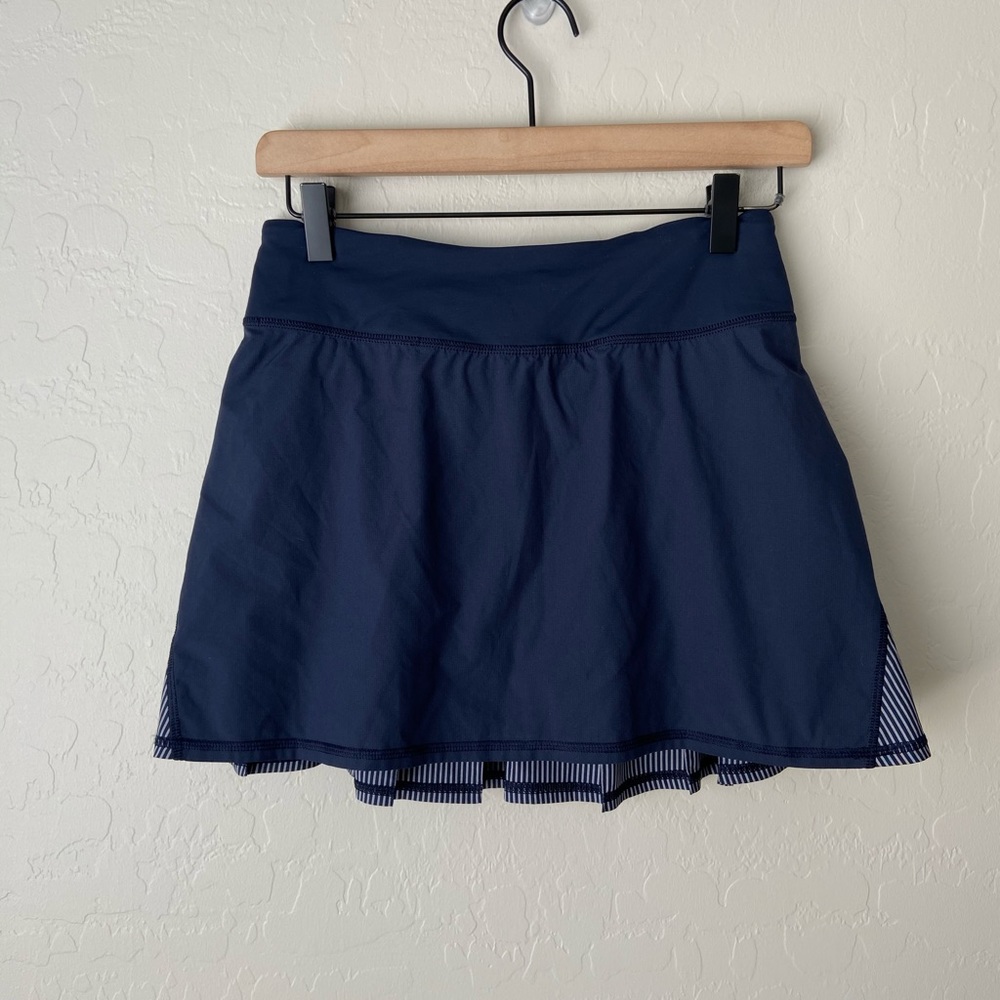 lululemon Navy Pleated Athletic Skirt - Picture 5 of 11